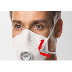10 masques coques antipoussière FFP2 NR D avec soupape MOLDEX Air