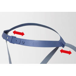 Demi-masque de protection avec filtres intégrés FFA1B1E1K1P3 R D MOLDEX Compact Mask (taille unique)