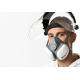 Demi-masque de protection avec filtres intégrés FFA1B1E1K1P3 R D MOLDEX Compact Mask (taille unique)