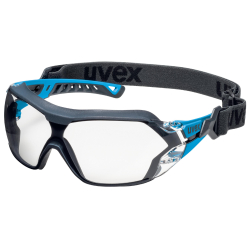 Lunettes à branches UVEX Pheos NXT Guard noir/bleu - avec bandeau