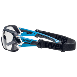 Lunettes à branches UVEX Pheos NXT Guard noir/bleu - avec bandeau