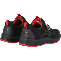 Chaussures de travail basses JALAS SPOC 5262 à BOA - rouge et noir