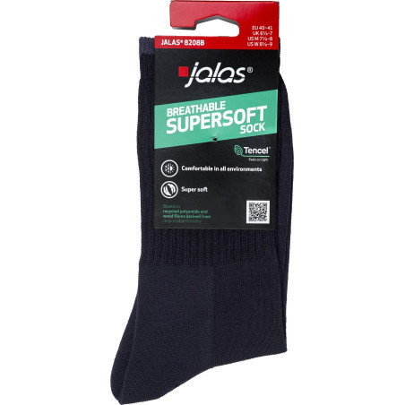 Chaussettes JALAS 8208B Modal Tencel avec structure nervurée (6 paires)