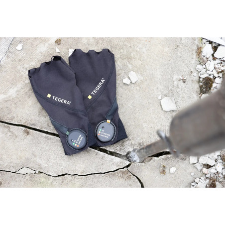 Gant anti-vibrations TEGERA 9186 avec indicateur d'exposition aux vibrations (à l'unité)