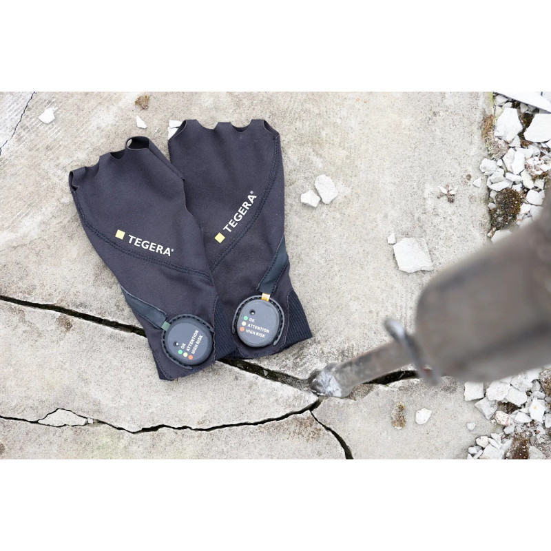 Gant anti-vibrations TEGERA 9186 avec indicateur d'exposition aux vibrations (à l'unité)