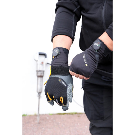 Gant anti-vibrations TEGERA 9186 avec indicateur d'exposition aux vibrations (à l'unité)