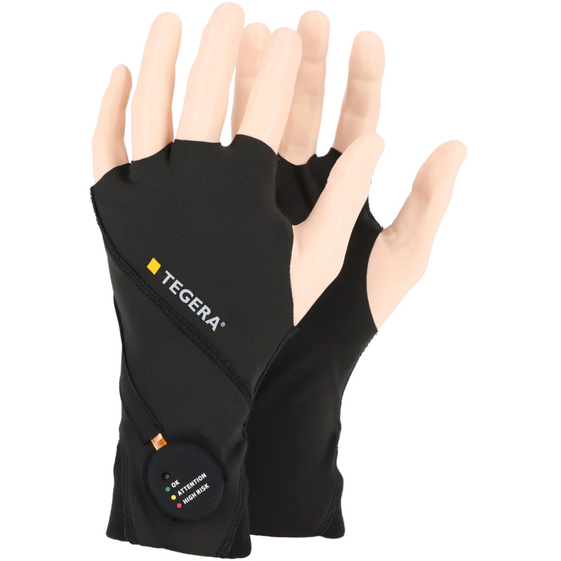 Gant anti-vibrations TEGERA 9186 avec indicateur d'exposition aux vibrations (à l'unité)