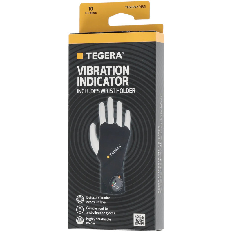 Gant anti-vibrations TEGERA 9186 avec indicateur d'exposition aux vibrations (à l'unité)