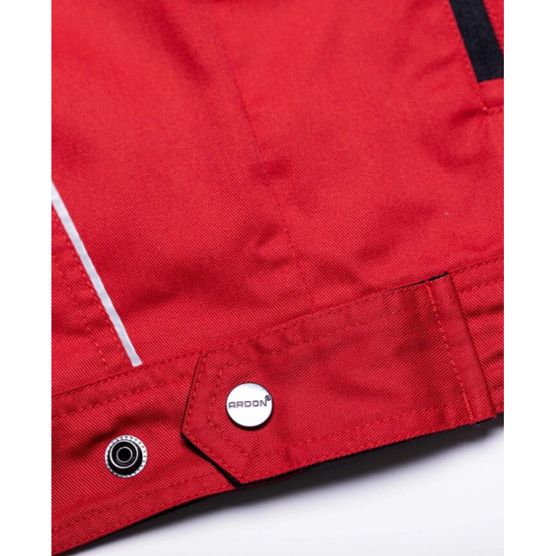 Veste de travail ARDON® SUMMER rouge – Légère, respirante et confortable