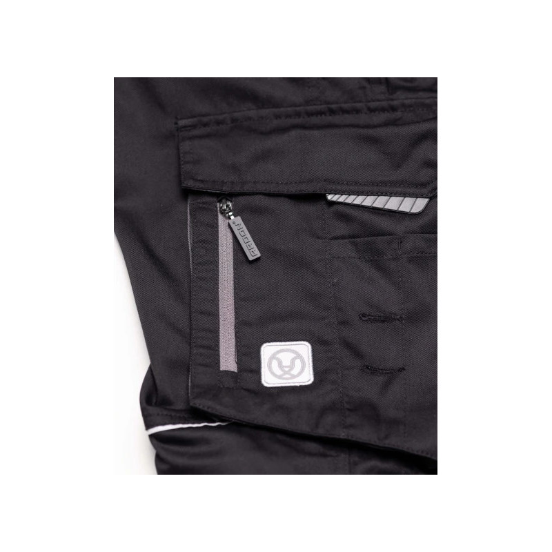 Pantalon ARDON® SUMMER noir – Workwear ergonomique avec poche pour genouillères
