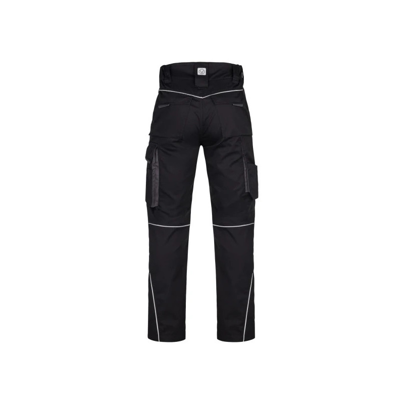 Pantalon ARDON® SUMMER noir – Workwear ergonomique avec poche pour genouillères
