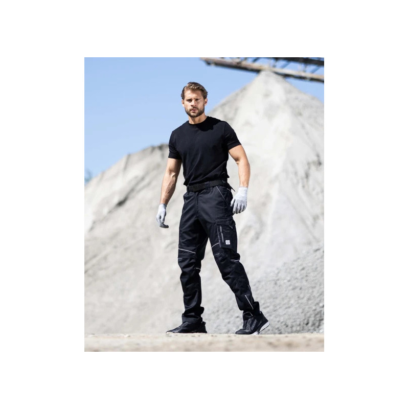 Pantalon ARDON® SUMMER noir – Workwear ergonomique avec poche pour genouillères