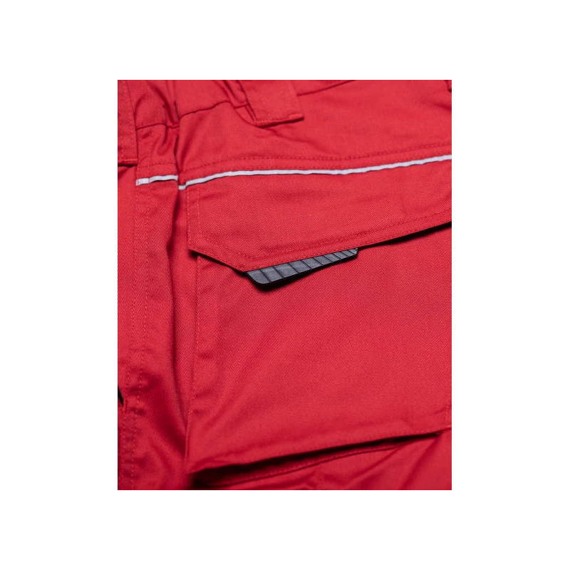 Pantalon ARDON® SUMMER rouge – Workwear ergonomique avec poche pour genouillères
