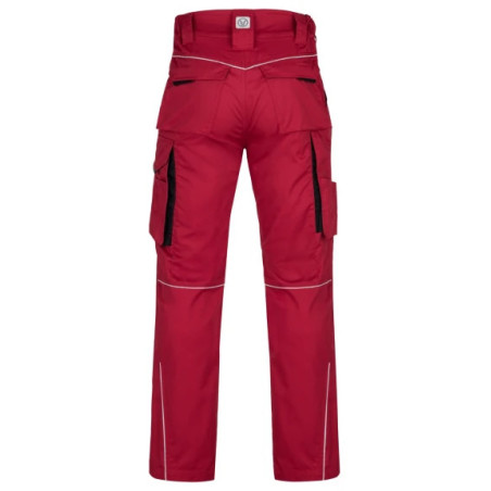 Pantalon ARDON® SUMMER rouge – Workwear ergonomique avec poche pour genouillères