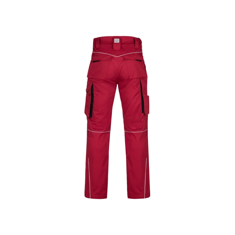 Pantalon ARDON® SUMMER rouge – Workwear ergonomique avec poche pour genouillères