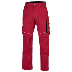 Pantalon ARDON® SUMMER rouge – Workwear ergonomique avec poche pour genouillères