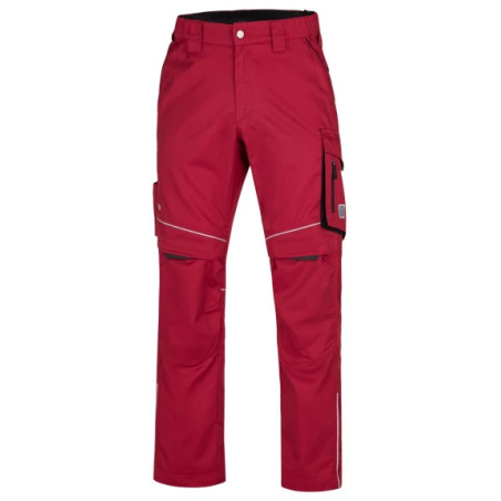 Pantalon ARDON® SUMMER rouge – Workwear ergonomique avec poche pour genouillères