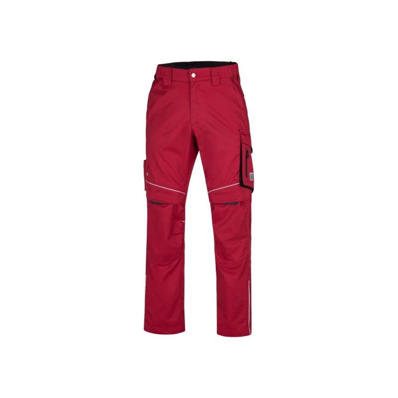 Pantalon ARDON® SUMMER rouge – Workwear ergonomique avec poche pour genouillères