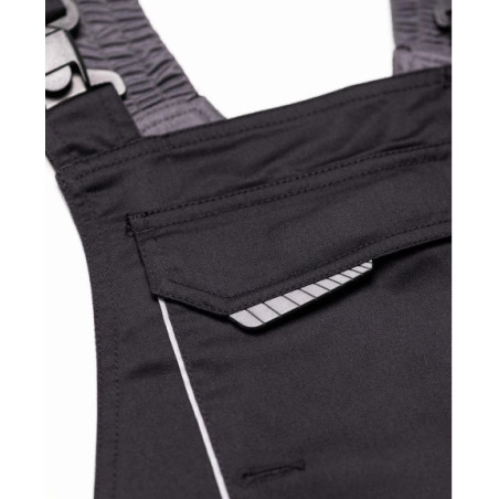 Salopette ARDON® SUMMER noire – Workwear ergonomique avec poche pour genouillères