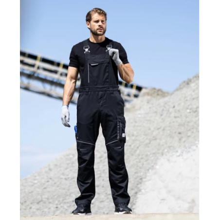 Salopette ARDON® SUMMER noire – Workwear ergonomique avec poche pour genouillères