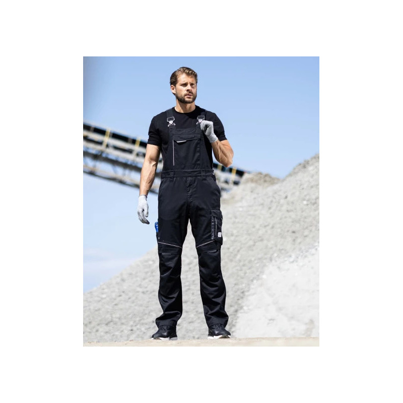 Salopette ARDON® SUMMER noire – Workwear ergonomique avec poche pour genouillères