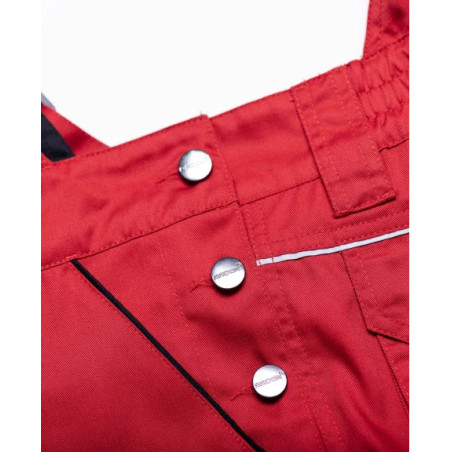 Salopette ARDON® SUMMER rouge – Workwear ergonomique avec poche pour genouillères