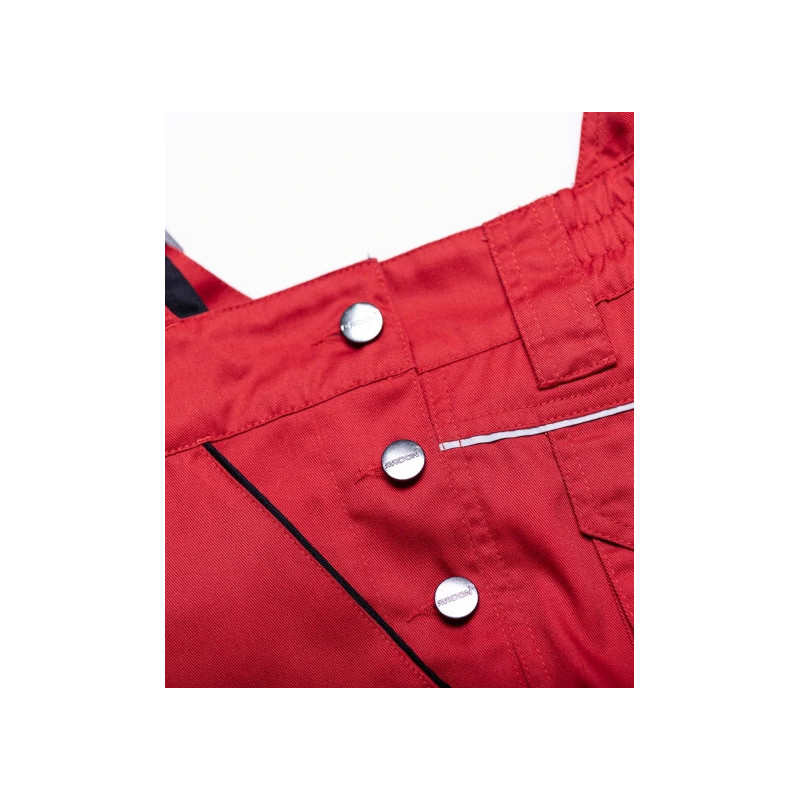 Salopette ARDON® SUMMER rouge – Workwear ergonomique avec poche pour genouillères