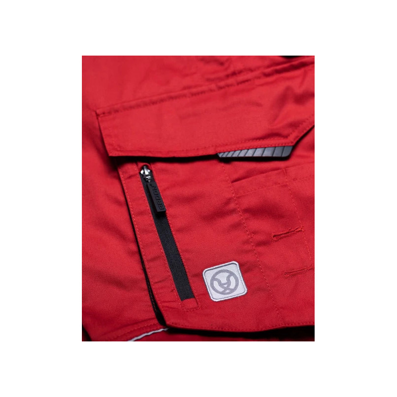 Salopette ARDON® SUMMER rouge – Workwear ergonomique avec poche pour genouillères