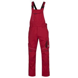 Salopette ARDON® SUMMER rouge – Workwear ergonomique avec poche pour genouillères