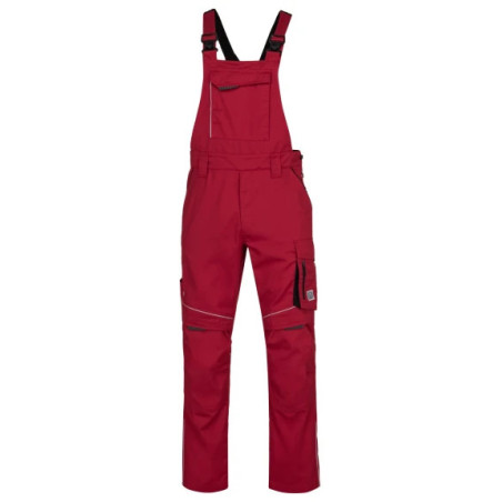 Salopette ARDON® SUMMER rouge – Workwear ergonomique avec poche pour genouillères