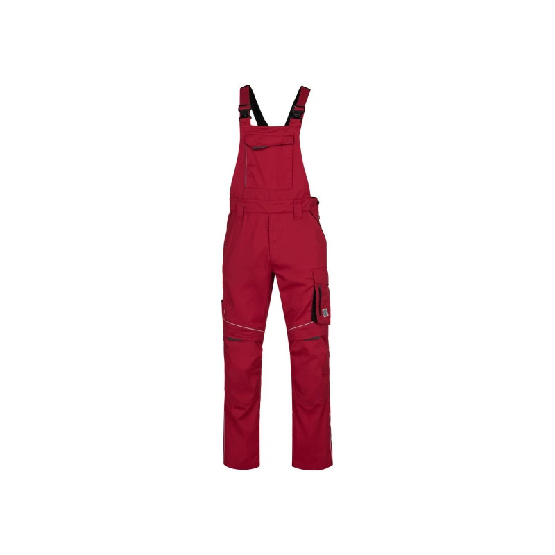 Salopette ARDON® SUMMER rouge – Workwear ergonomique avec poche pour genouillères