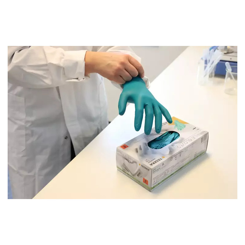 Gants jetables en nitrile Chemforce – Haute qualité, texturés et touchscreen