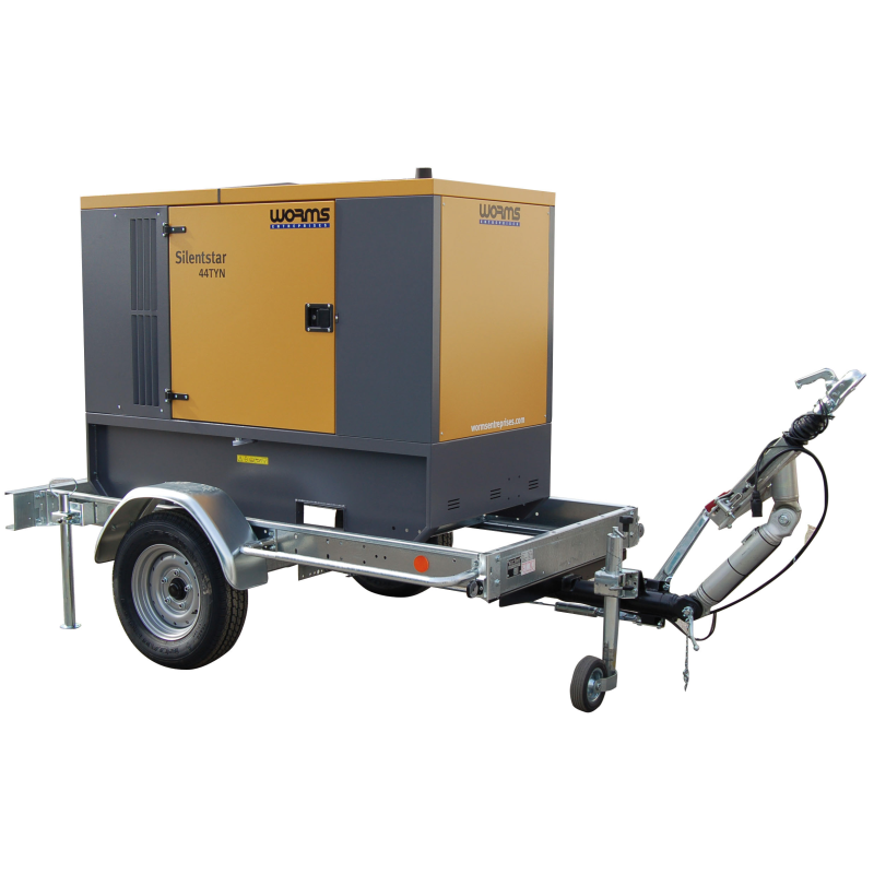 Remorque routière attache boule pour GEXL33 à 44KVA (montage compris)