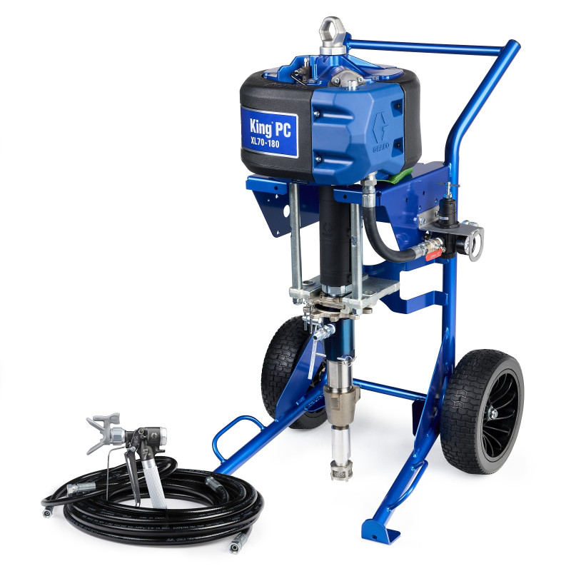 Pulvérisateur Graco King PC 70:1 – Haute Pression, ProConnect™, Chariot Robuste
