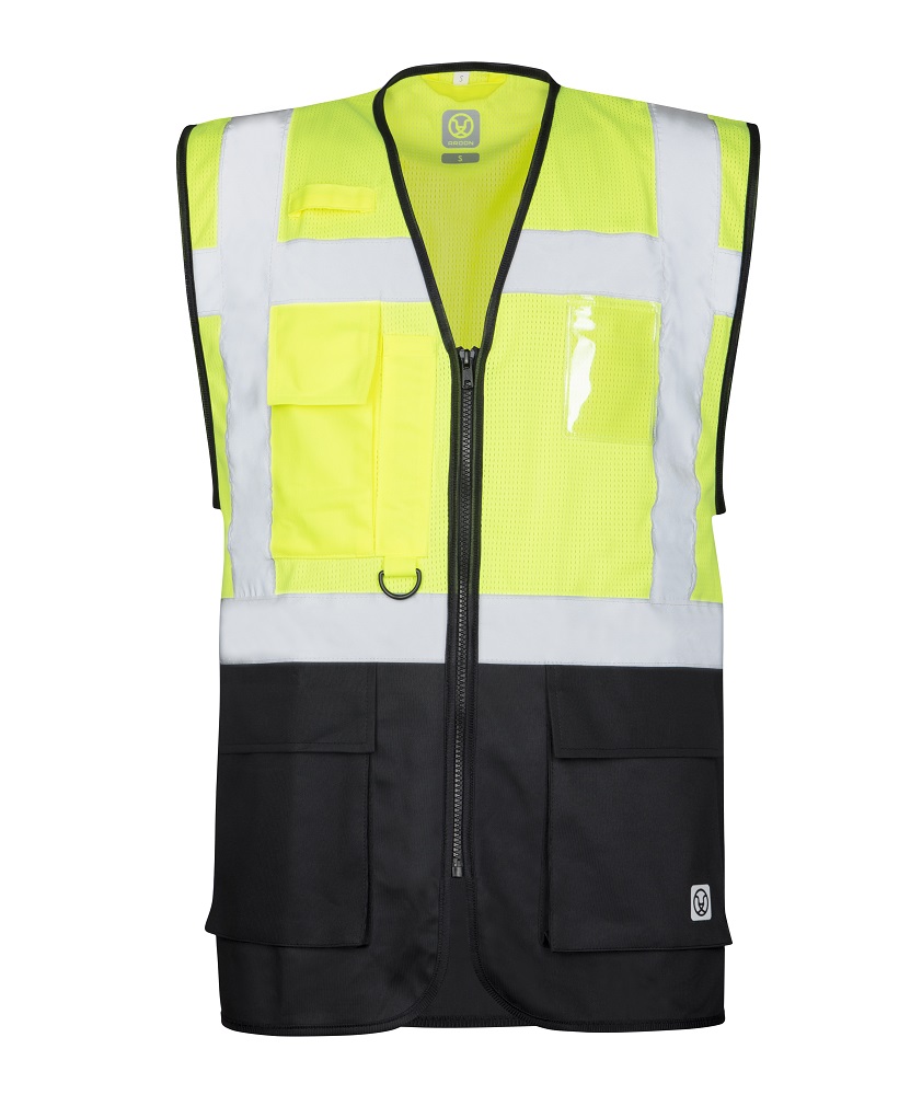 Gilet haute visibilité Manager Signal avec porte-badge - AFS - Application  Fast Set