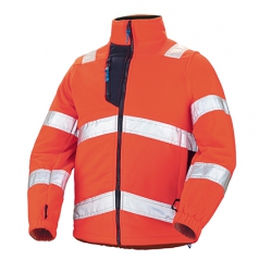 Veste polaire haute visibilité SIGNAL jaune fluo et noir - AFS -  Application Fast Set