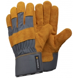 Gants en cuir, coton et jersey TEGERA 35 (6 paires)