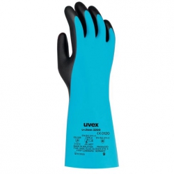 Gants de protection risques chimiques UVEX U-Chem 3200 (x10 paires)